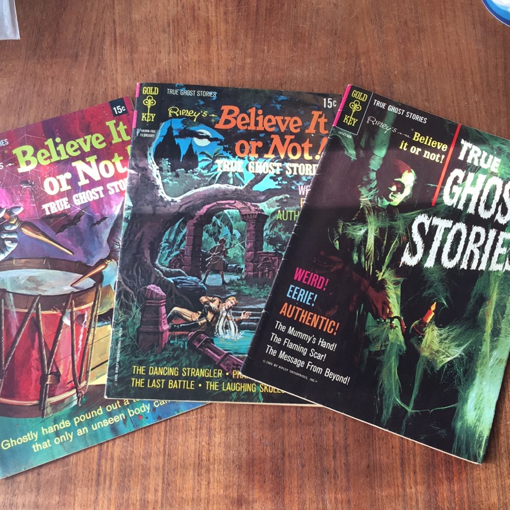 Vintage 1960s Ripleys True Ghost stories Comic lot
